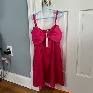 Olivaceous Bow Mini Dress